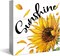 Sunflower Decor Wood Box Sign Desk Decor, Sunflower Decorations for Party, Sunflower Kitchen Decor, Living Room Bedroom Shelf Table Decoration 5 x 5 Inches